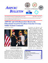 AHPCRC Bulletin - Fall 1996
