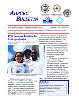 AHPCRC Bulletin - Summer 1996